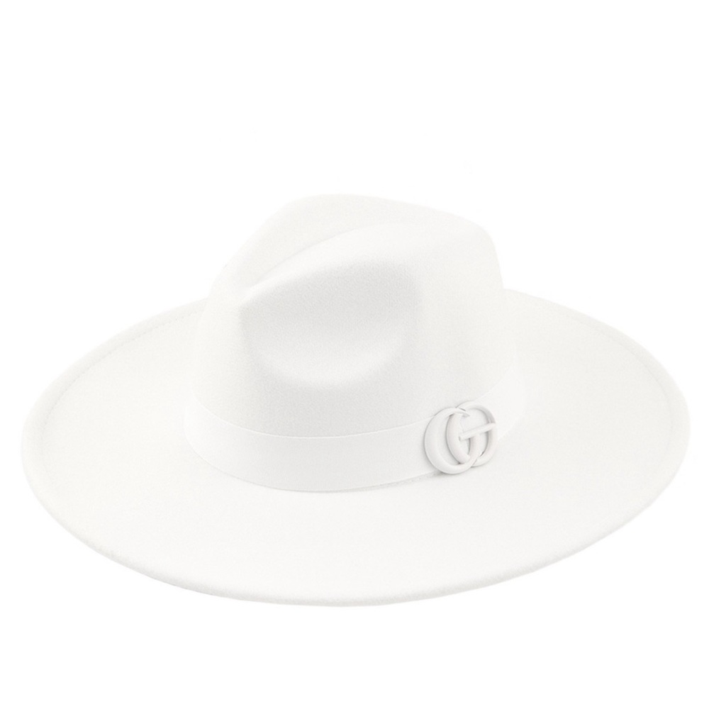 •Glam On• Felt Fedora Logo Hat (Red Edition) - Picture 2 of 14